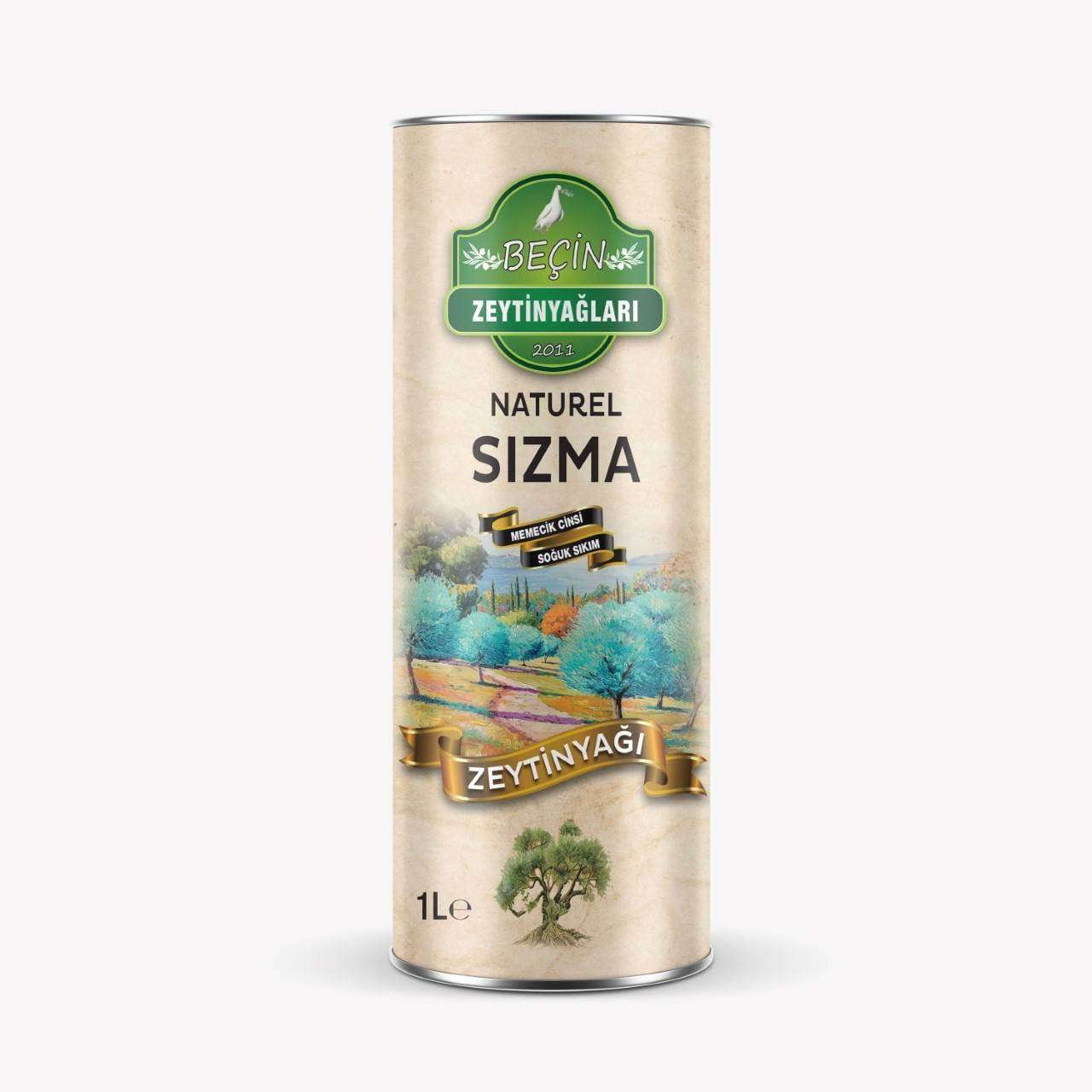 resm Milas  (Memecik - Naturel Sızma Soğuk Sıkım Zeytinyağı TNK (1lt)